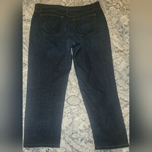 Eileen Fisher‎ Organic-Cotton Straight Leg Ankle Jeans Sz 20/1X Dark Wash